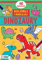 Koloruję i naklejam. Dinozaury