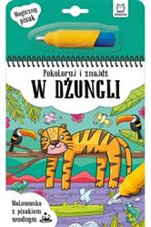 Pokoloruj i znajdź w dżungli z pisakiem wodnym