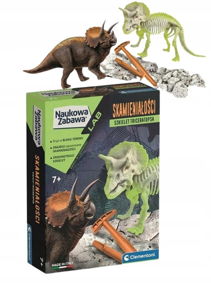 Naukowa zabawa. Triceratops fluorescencyjny  50860
