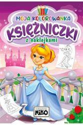 Moja kolorowanka z naklejkami. Księżniczki