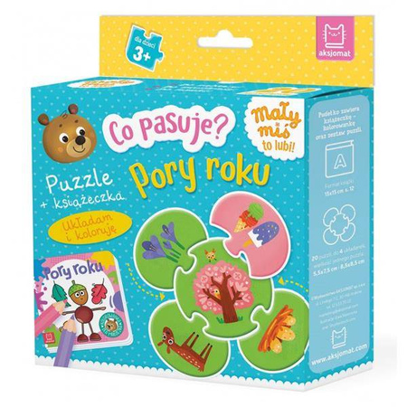 Co pasuje? Pory roku. Puzzle + książeczka