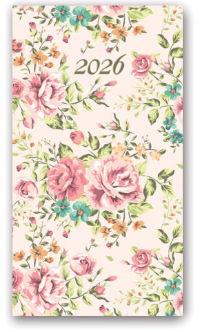Kalendarz kieszonkowy A6 2026 Soft rosarium
