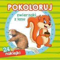 Pokoloruj zwierzaki z lasu. Kolorowanka