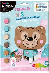 Figurka 3D malowanie po numerach Miś