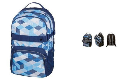 Plecak szkolny Be.Bag Cube Blue Checked