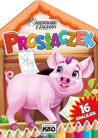 Kolorowanki z zagrody. Prosiaczek