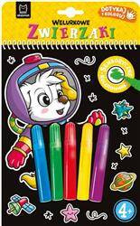 Welurkowe zwierzaki. Dotykaj i koloruj