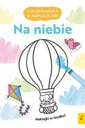 Kolorowanka z naklejkami. Na niebie