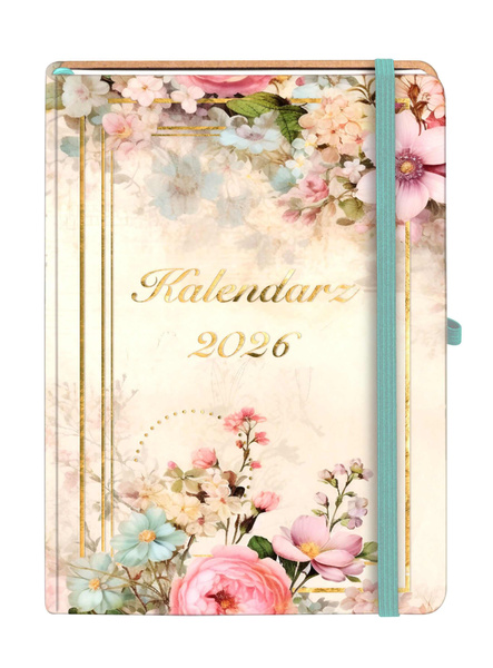 Kalendarz książkowy B6 2026 Botanical tygodniowy Ogród