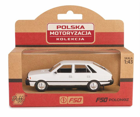 Samochód Kolekcja PRL FSO Polonez FH02A-03-02 Biały 1:43