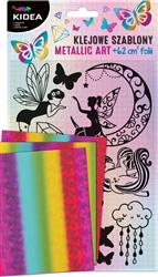 Klejowe szablony metallic Art Magic KIDEA