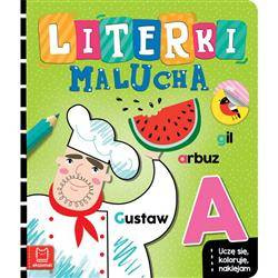 Uczę się, koloruję, naklejam. Literki malucha