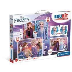 Puzzle 48 + 36 + Memo + 6 klocków Edukit Frozen  18292