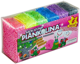 Piankolina 6 kolorów brokatowa