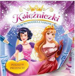 Kolorowanka Księżniczki z naklejkami