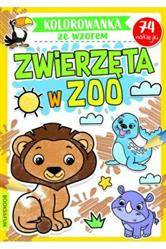 Kolorowanka ze wzorem W zoo