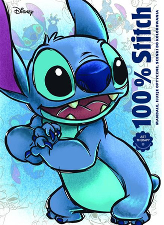 Disney 100% Stitch. Mandale, iluzje optyczne, scenki do kolorowania.