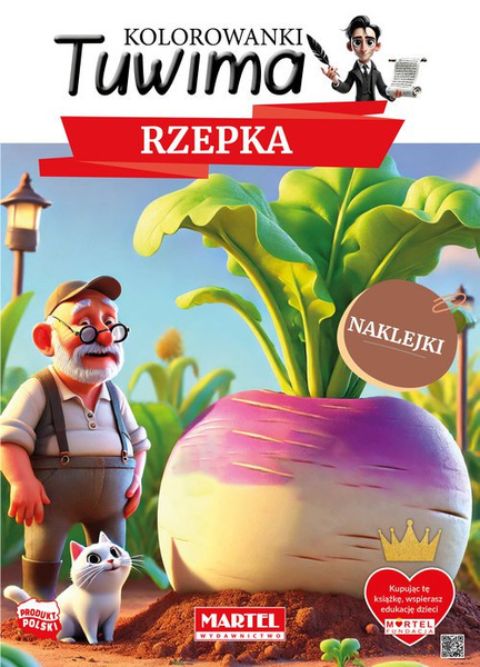 Kolorowanka Tuwima. Rzepka z naklejkami