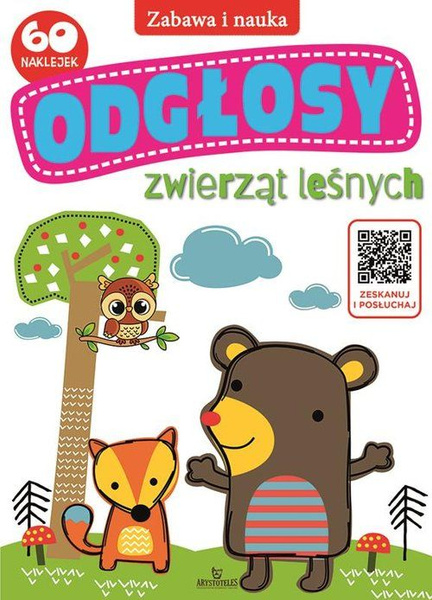 Kolorowanka z kodem QR.Odgłosy zwierząt leśnych