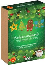 Piaskowe Malowanki – ozdoby na choinkę - Ciastek