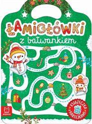 Łamigłówki z bałwankiem. Książeczka z naklejkami