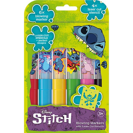 JM Dmuchane markery Lilo & Stitch 6szt