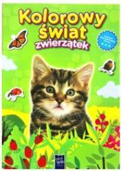 Kolorowy świat zwierzątek-kotek.Z naklejkami
