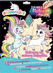 Moje Jednorożce Zdrapuj, koloruj, naklejaj cz. 1. Zabawy na cztery kopytka.