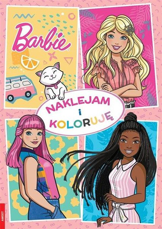 Barbie. Naklejam i koloruję
