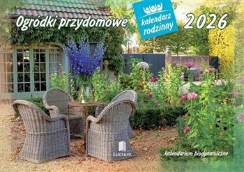 Kalendarz ścienny rodzinny 2026 Ogródki przydomowe WL13