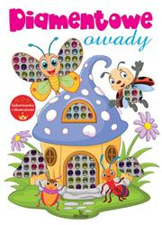 Kolorowanka z diamentami.Diamentowe owady