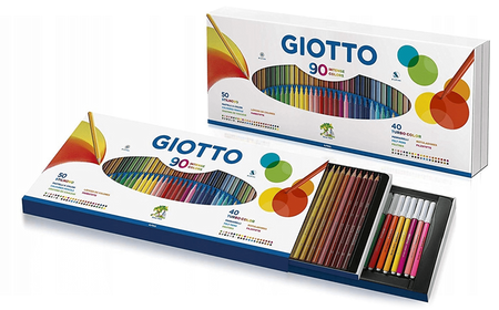 Kredki Giotto Stilnovo i flamastry 90 szt