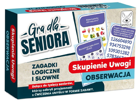 Gra dla Seniora. Skupienie uwagi - obserwacja