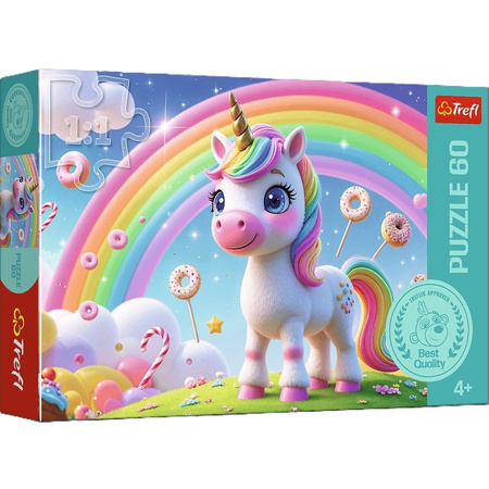 Puzzle 60 el. Cukierkowy świat 17416