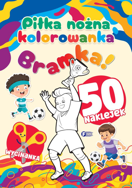 Kolorowanka piłka nożna 50 naklejek