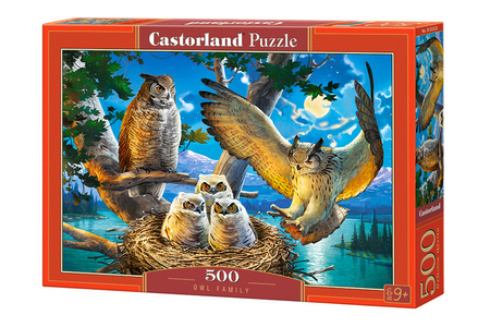 Puzzle 500 Owl Family / Sowia rodzina