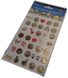 Tatuaże metaliczne emoji / emotki