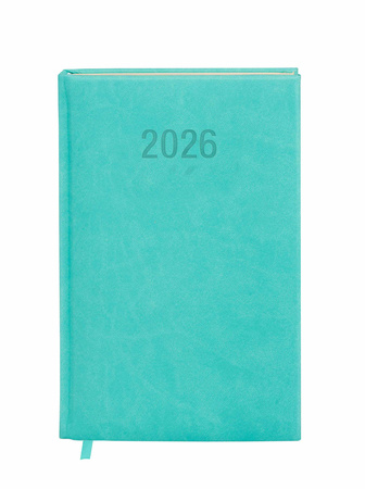 Kalendarz książkowy A6 2026 Colorfix tygodniowy turkusowy