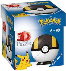Puzzle 3D 54 Kula Pokemon czarna