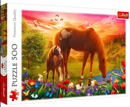 Puzzle 500 Konie