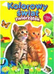 Kolorowy świat zwierzątek-dwa kotki.Z naklejkami 