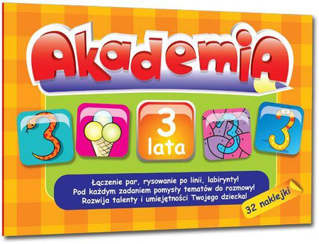 Akademia - 3 lata (32 naklejki) GREG