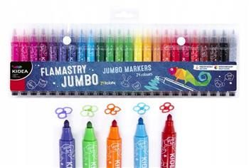 Flamastry Jumbo 24 kolorów  (  pisaki )