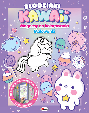 Magnesy do kolorowania. Słodziaki kawaii