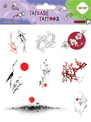 Tatuaże zmywalne JAPANESE 150x200 mm