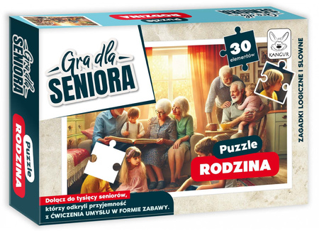 Gra dla Seniora. Puzzle rodzina