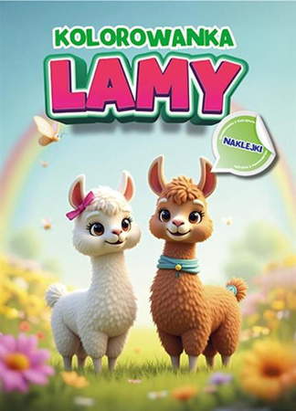 Kolorowanka z naklejkami Przyjaciele. Lamy