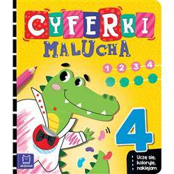 Uczę się, koloruję, naklejam. Cyferki malucha