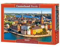 Puzzle 500 The Old Town of Stockholm / Sztokholm, stare miasto