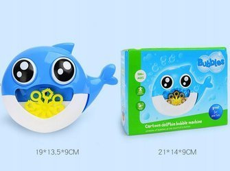 Delfin puszczający bańki na baterie